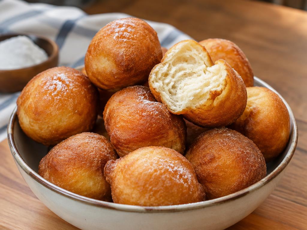 Nigerian puff puff golden fried dough balls